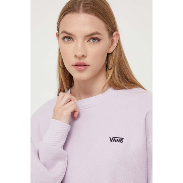 Кофта Vans женская цвет фиолетовый с аппликацией