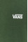 Хлопковая футболка Vans цвет зелёный однотонный