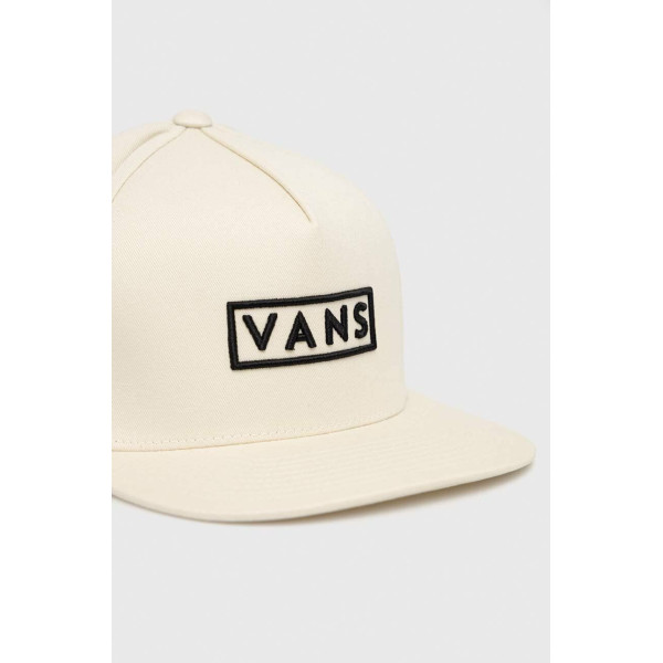 Хлопковая кепка Vans цвет бежевый с аппликацией