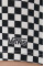 Хлопковые шорты Vans женские с узором высокая посадка VN0A7PNE56M1-BLACKWHITE