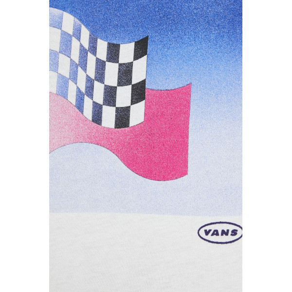 Хлопковая футболка Vans цвет белый