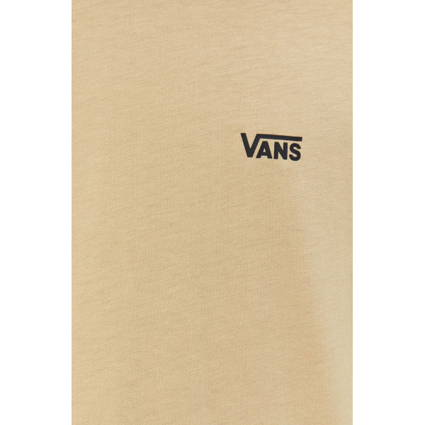 Хлопковая футболка Vans цвет бежевый с принтом