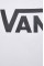 Хлопковый лонгслив Vans цвет белый