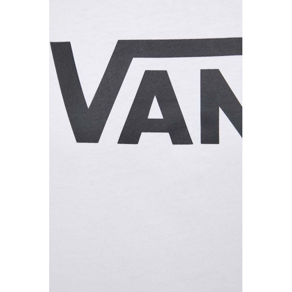 Хлопковый лонгслив Vans цвет белый