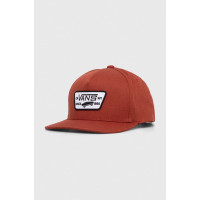 Хлопковая кепка Vans цвет коричневый с аппликацией  VN000QPUADU1 