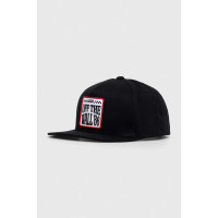 Хлопковая кепка Vans цвет чёрный с аппликацией  VN000EZ8BLK1 