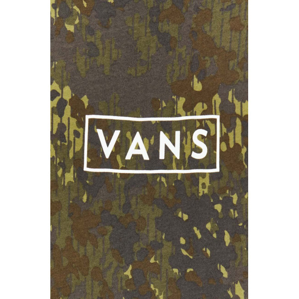 Хлопковая футболка Vans цвет зелёный узорный