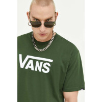 Хлопковая футболка Vans цвет зелёный с принтом  VN000GGGCBP1 