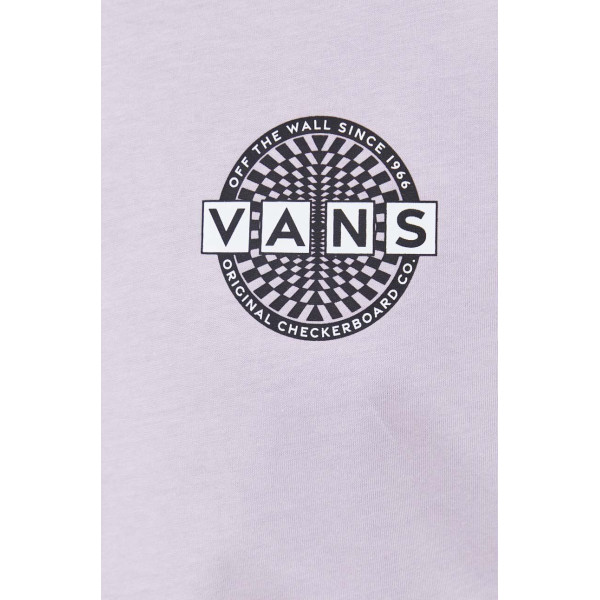 Хлопковая футболка Vans цвет фиолетовый с принтом