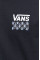 Хлопковая футболка Vans мужской цвет чёрный с принтом