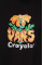 Хлопковая футболка Vans Crayola цвет чёрный с принтом