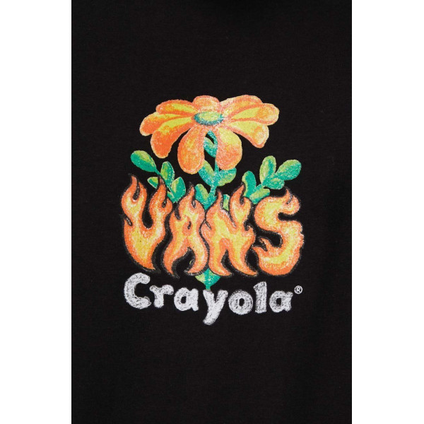 Хлопковая футболка Vans Crayola цвет чёрный с принтом