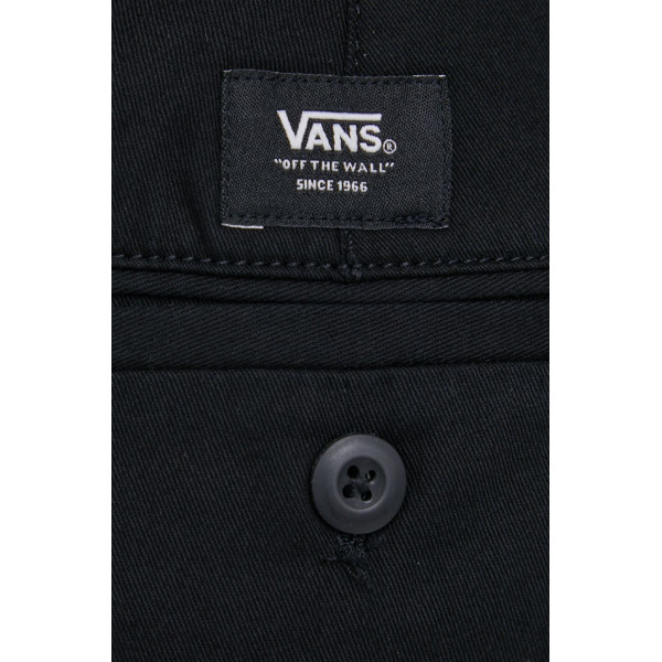Брюки Vans женские цвет чёрный прямое высокая посадка VN0A5JOHBLK1-BLACK