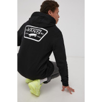 Хлопковая кофта Vans мужская цвет чёрный с принтом VN0A45CJBLK1-Black