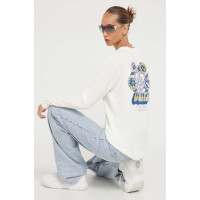 Хлопковый лонгслив Vans цвет бежевый  VN000AD1FS81 