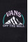 Хлопковый лонгслив Vans цвет чёрный