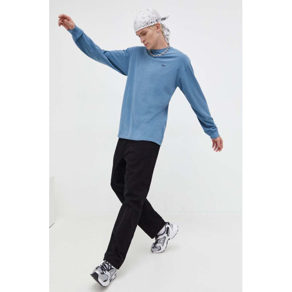 Хлопковый лонгслив Vans с аппликацией