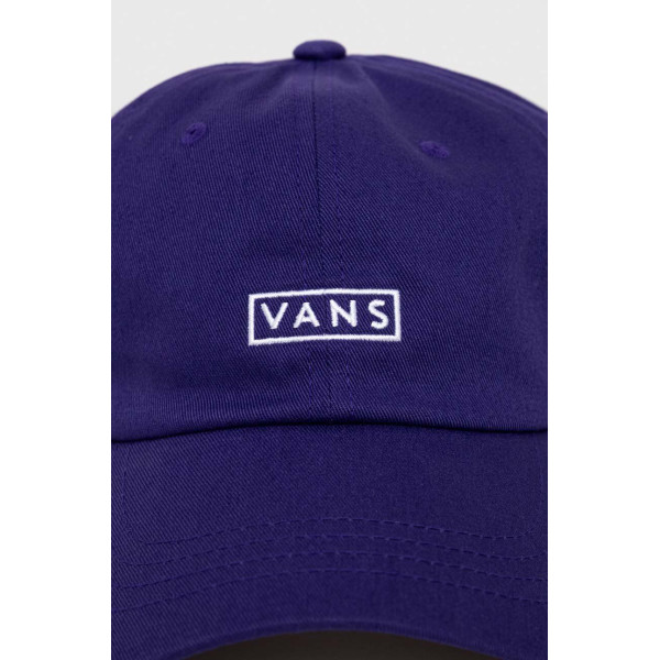 Хлопковая кепка Vans цвет фиолетовый с аппликацией