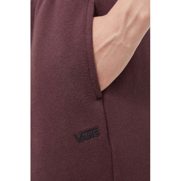 Спортивные штаны Vans цвет бордовый однотонные