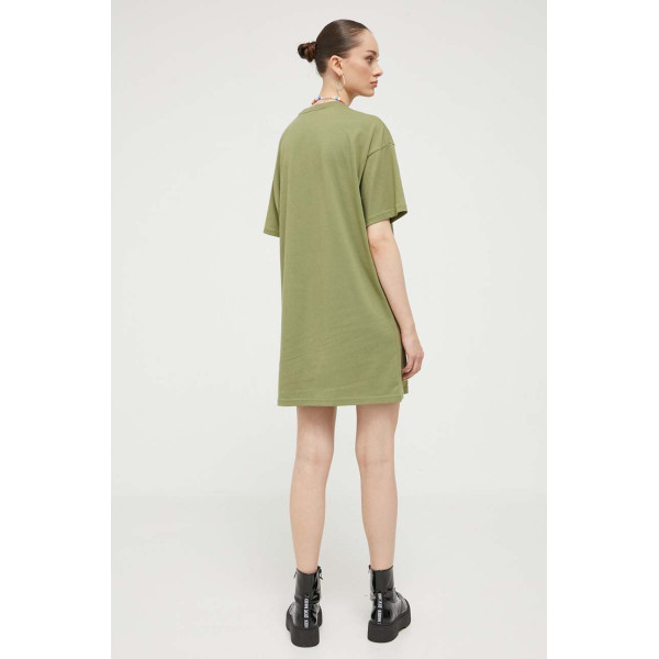 Хлопковое платье Vans цвет зелёный mini oversize