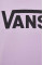 Хлопковая футболка Vans женский цвет фиолетовый