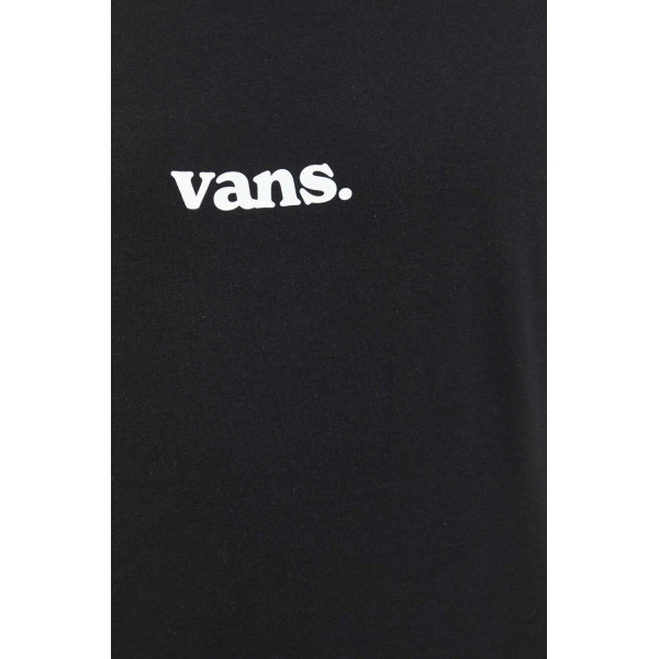 Хлопковая футболка Vans цвет чёрный с принтом