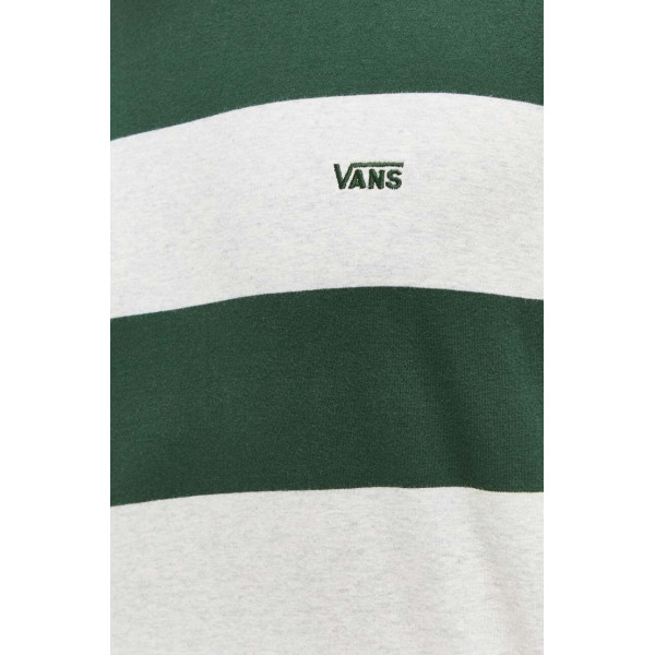 Хлопковая футболка Vans цвет зелёный узорный