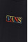 Хлопковая футболка Vans цвет чёрный с аппликацией