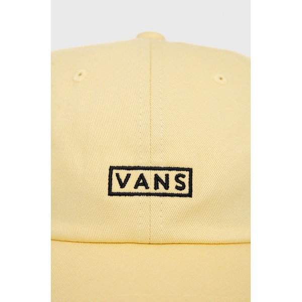 Хлопковая кепка Vans цвет жёлтый с аппликацией