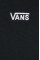 Хлопковая кофта Vans женская цвет чёрный однотонная
