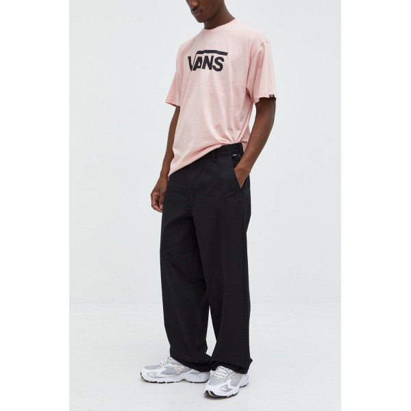 Хлопковые брюки Vans мужские цвет чёрный фасон chinos