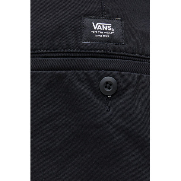 Хлопковые брюки Vans мужские цвет чёрный фасон chinos