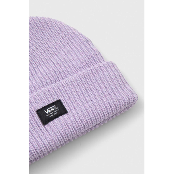Шапка Vans цвет фиолетовый из толстого трикотажа