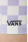 Шорты Vans женские цвет фиолетовый с узором высокая посадка
