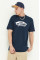 Хлопковая футболка Vans цвет синий с принтом