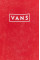Хлопковая футболка Vans цвет красный с принтом