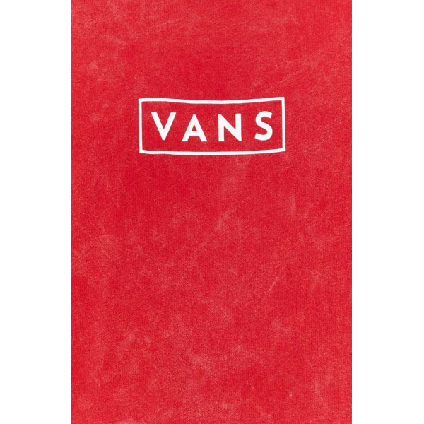 Хлопковая футболка Vans цвет красный с принтом