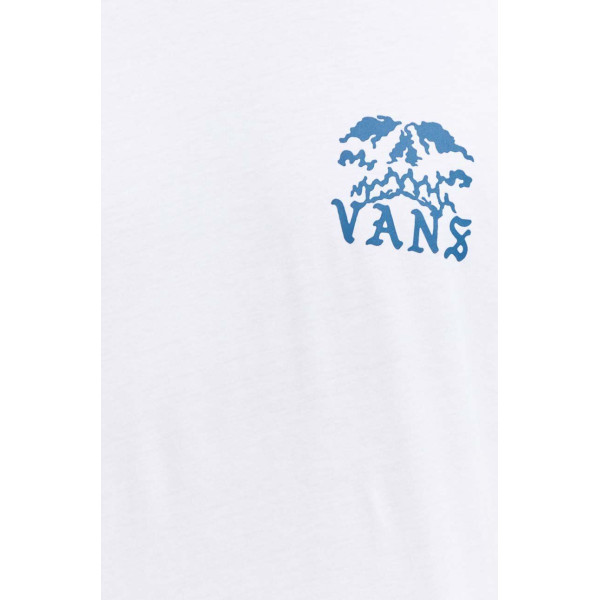 Хлопковая футболка Vans цвет белый с принтом