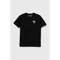Хлопковая футболка Vans цвет чёрный с принтом  VN0008ENBLK1 