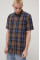 Хлопковая рубашка Vans мужская regular воротник button-down