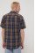 Хлопковая рубашка Vans мужская regular воротник button-down