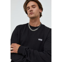 Хлопковая кофта Vans мужская цвет чёрный однотонная  VN0A7YDUBLK1 