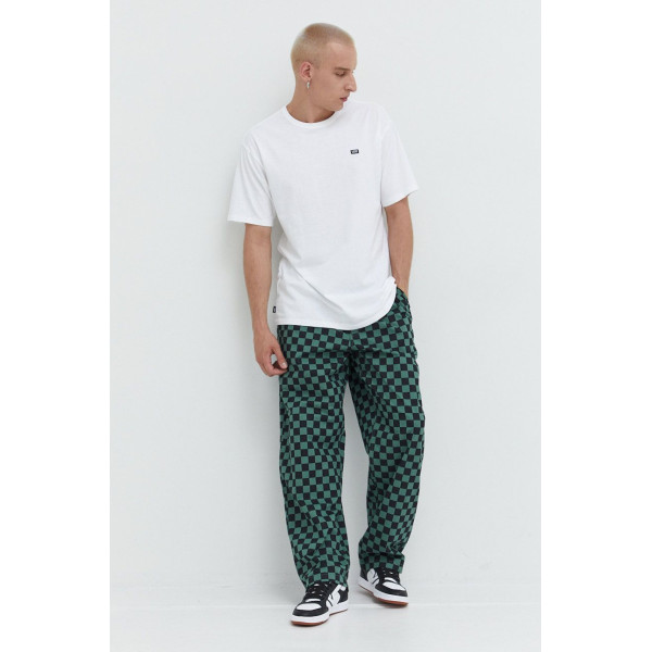 Хлопковая футболка Vans цвет белый однотонный VN0A49R7WHT1-WHITE