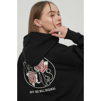 Кофта Vans женская цвет чёрный с капюшоном узор