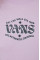 Хлопковый лонгслив Vans цвет фиолетовый