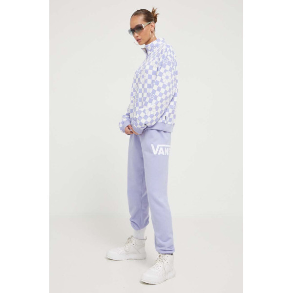 Спортивные штаны Vans цвет фиолетовый с принтом
