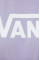 Хлопковая футболка Vans цвет фиолетовый