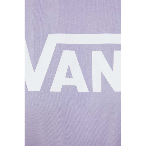 Хлопковая футболка Vans цвет фиолетовый