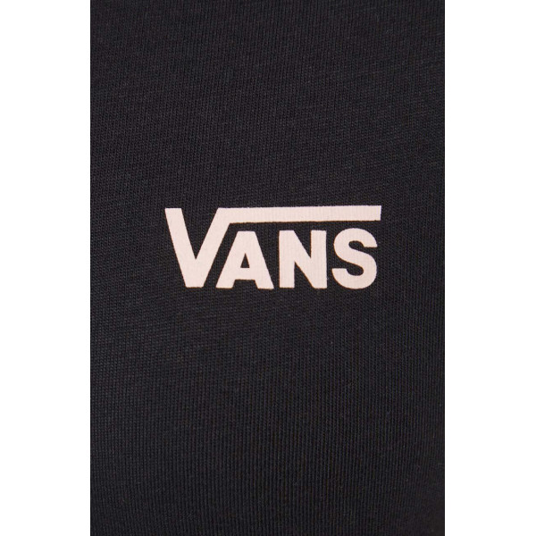 Хлопковая футболка Vans цвет чёрный