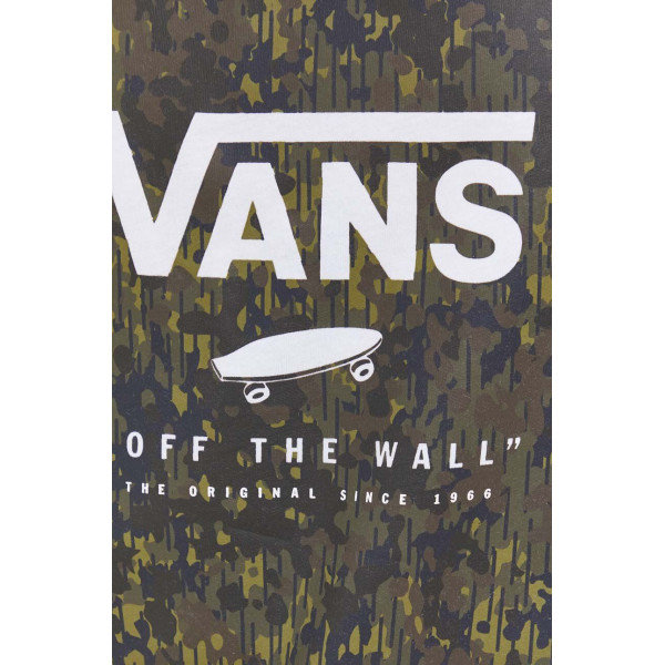 Хлопковая футболка Vans цвет белый с принтом